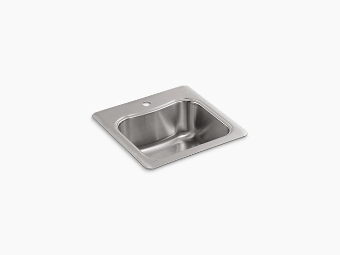 K 3363 1 Staccato Top Mount Bar Sink W Single Faucet Hole Kohler
